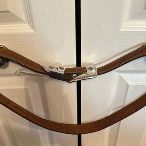 Tony Lama Brown Western Leather Belt